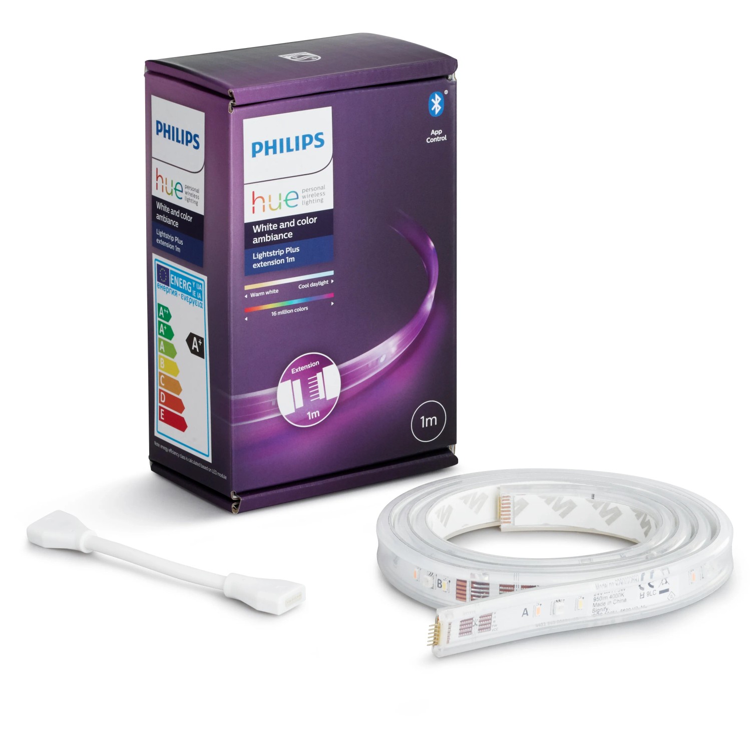 E-shop Philips Hue Svetelný opasok White&Color Ambiance LightStrip Plus V4, 1m - predl.