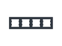 Schneider Electric Krycí rámček 4-násobný Asfora, antracit