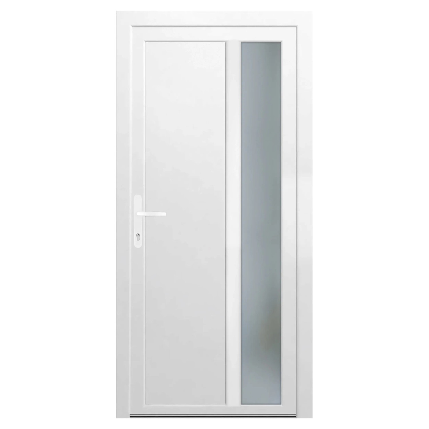 E-shop PANTO Plastové vedľajšie vchodové dvere K 511 biele 98 x 198 cm, Ľ