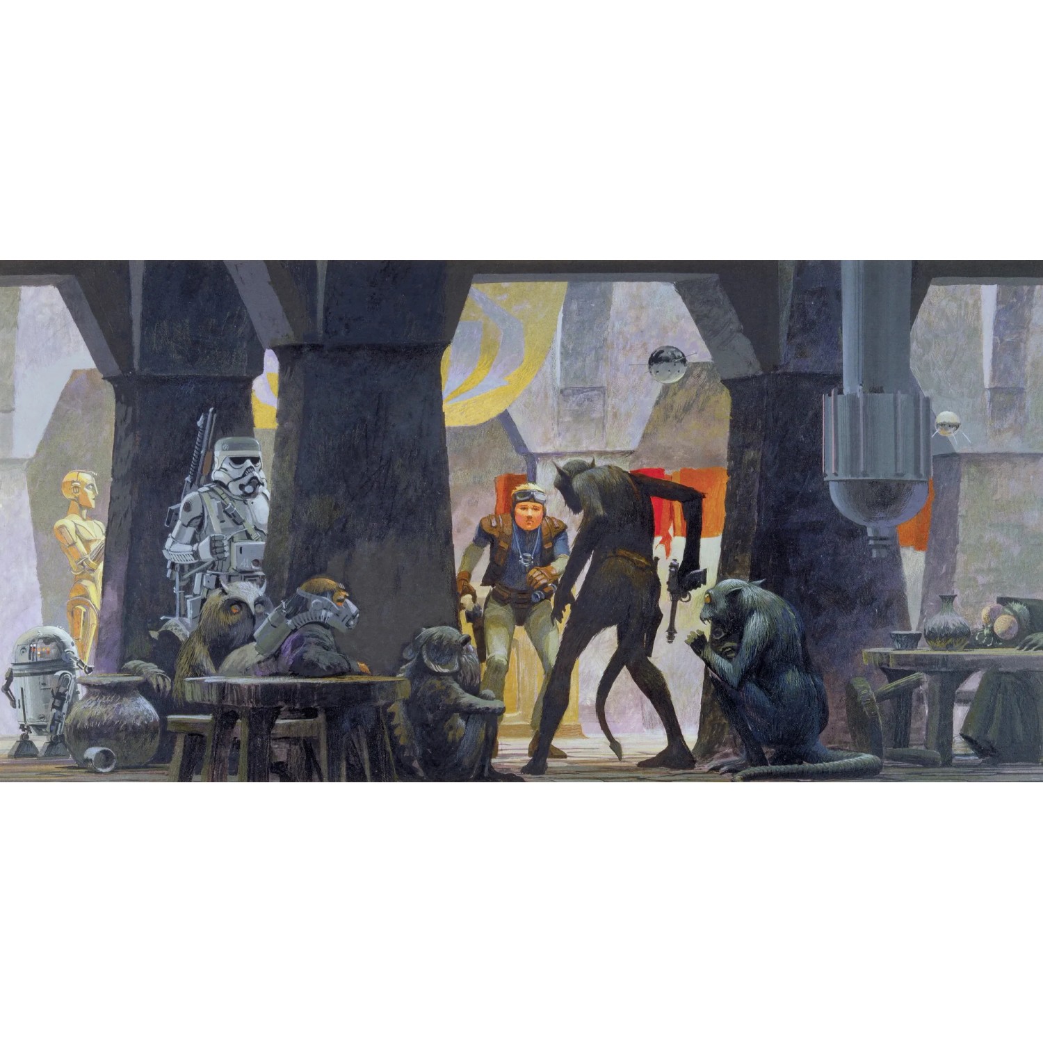 E-shop Komar Vliesová fototapeta Star Wars Classic RMQ Mos Eisley Streets 500 x 250 cm
