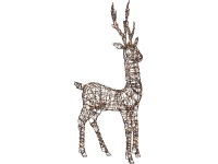 Vianočná LED dekorácia sob, 200 diód, 122 cm