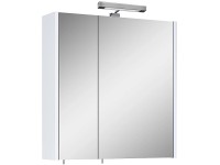 Maximus Zrkadlová skrinka Cheese s LED osvetlením, 2 dvierka, biela, 60 cm