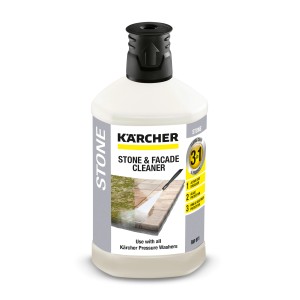 Kärcher 3 v 1 čistič kameňa a fasád, 1-litrová fľaša pre tlakové umývačky.