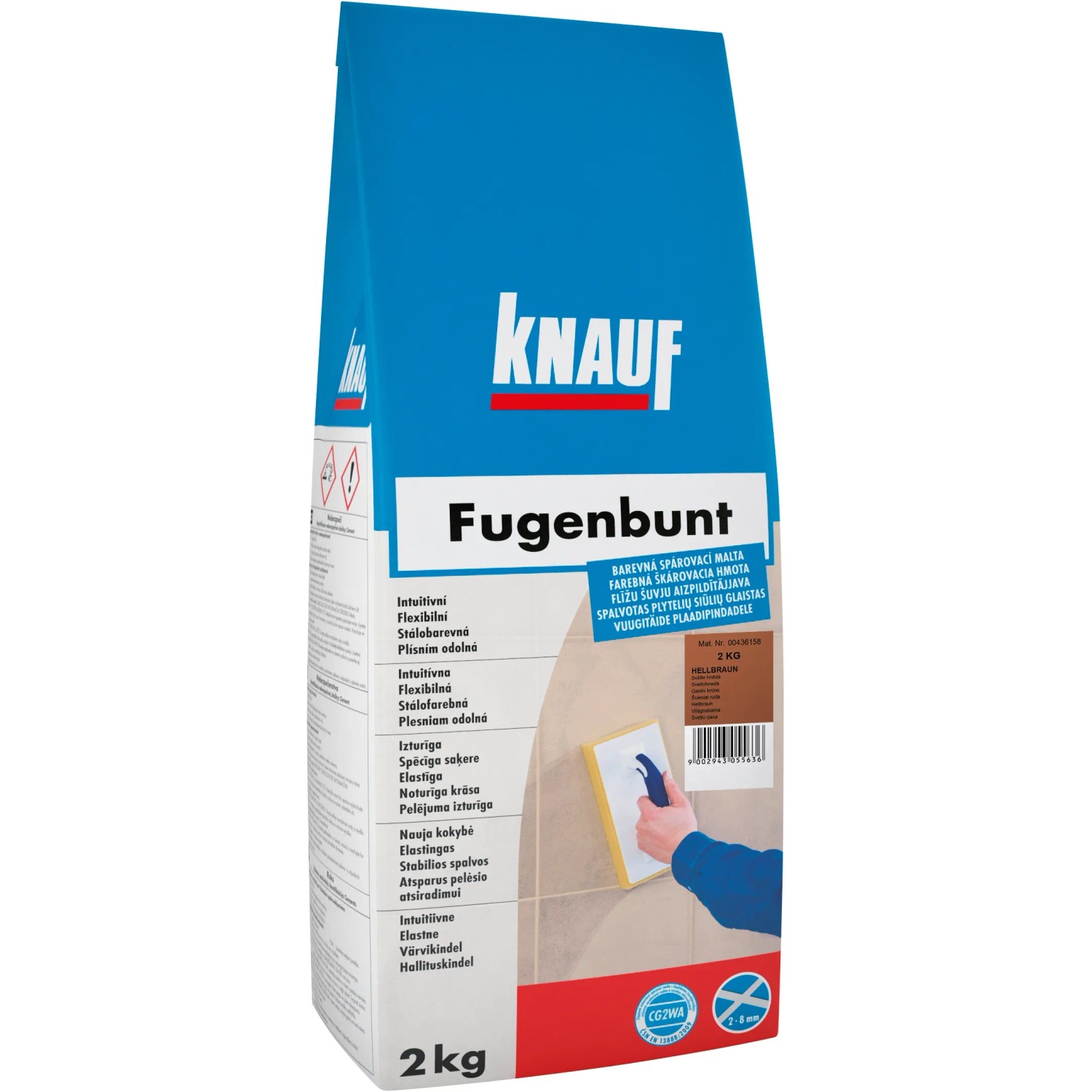 E-shop Knauf Škárovacia hmota Fugenbunt, Hellbraun, 2 kg