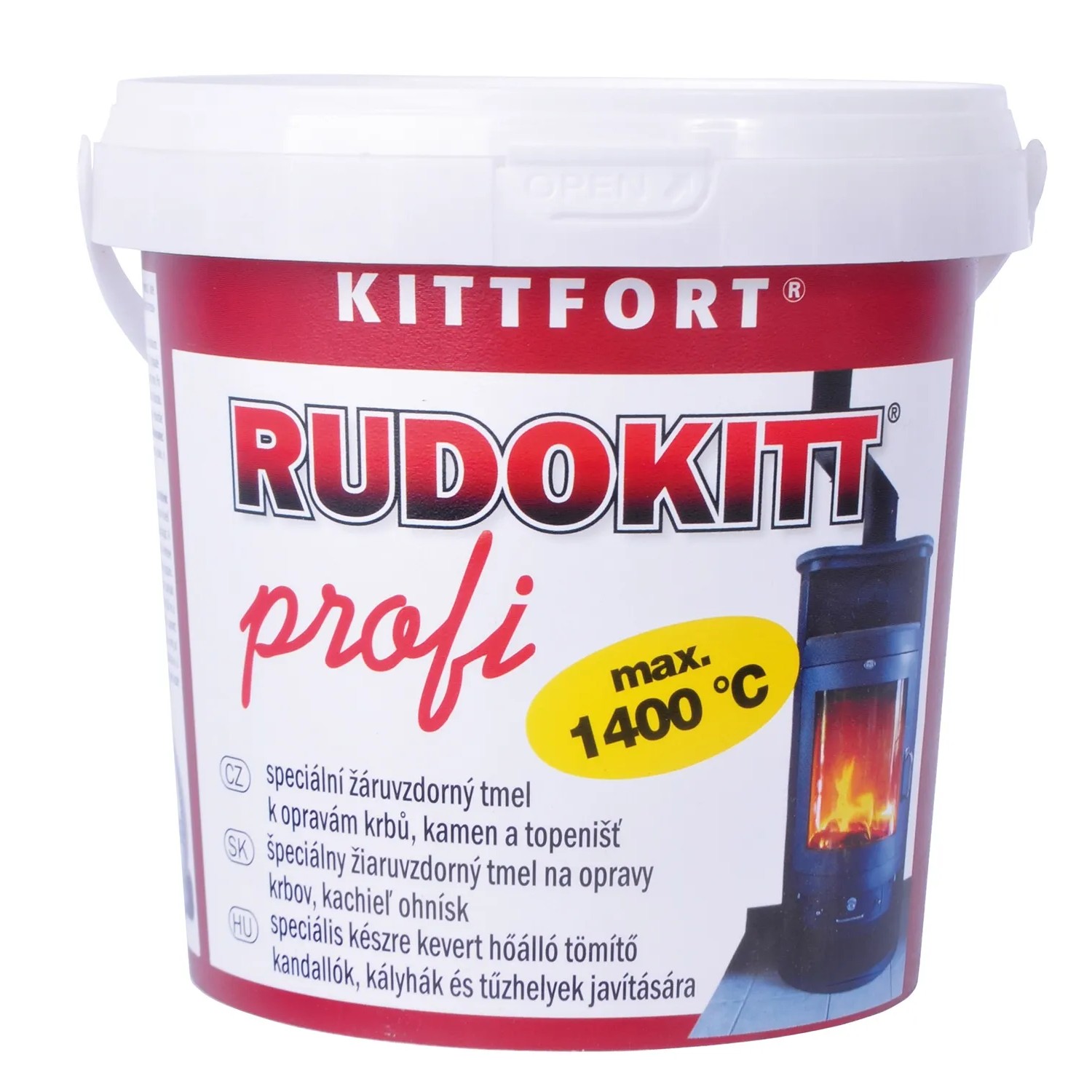 E-shop Kittfort Tmel žiaruvzdorný Rudokitt Profi 1,8 kg