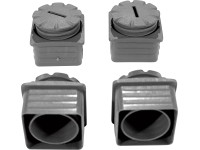 Kryty nôh pre 2-miestnu relaxačnú záhradnú lavičku Bonlee, 4 ks