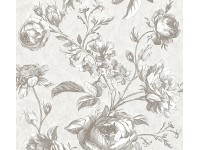 A. S. Creation Vliesová tapeta My Home My Spa Kvety svetlo sivá