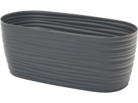 Kvetináč Sahara 10,6 cm x 12,6 cm x 26,7 cm antracitový