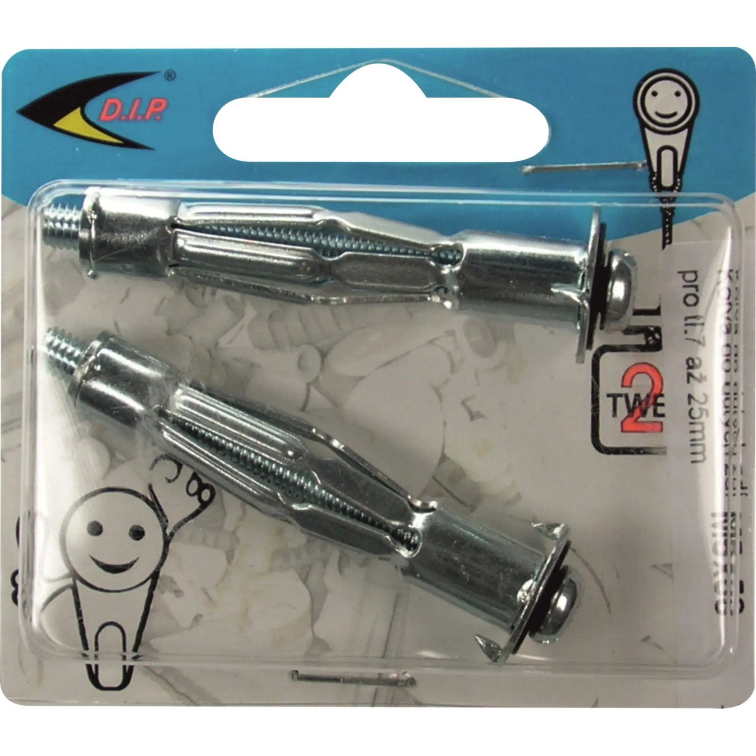 E-shop D.I.P. Plechová kotva M 5 x 58/16 mm, 2 ks