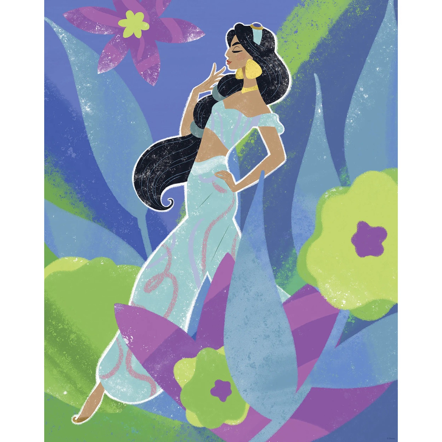 E-shop Komar Plagát Disney Princess Jasmine in Blue 40 x 50 cm