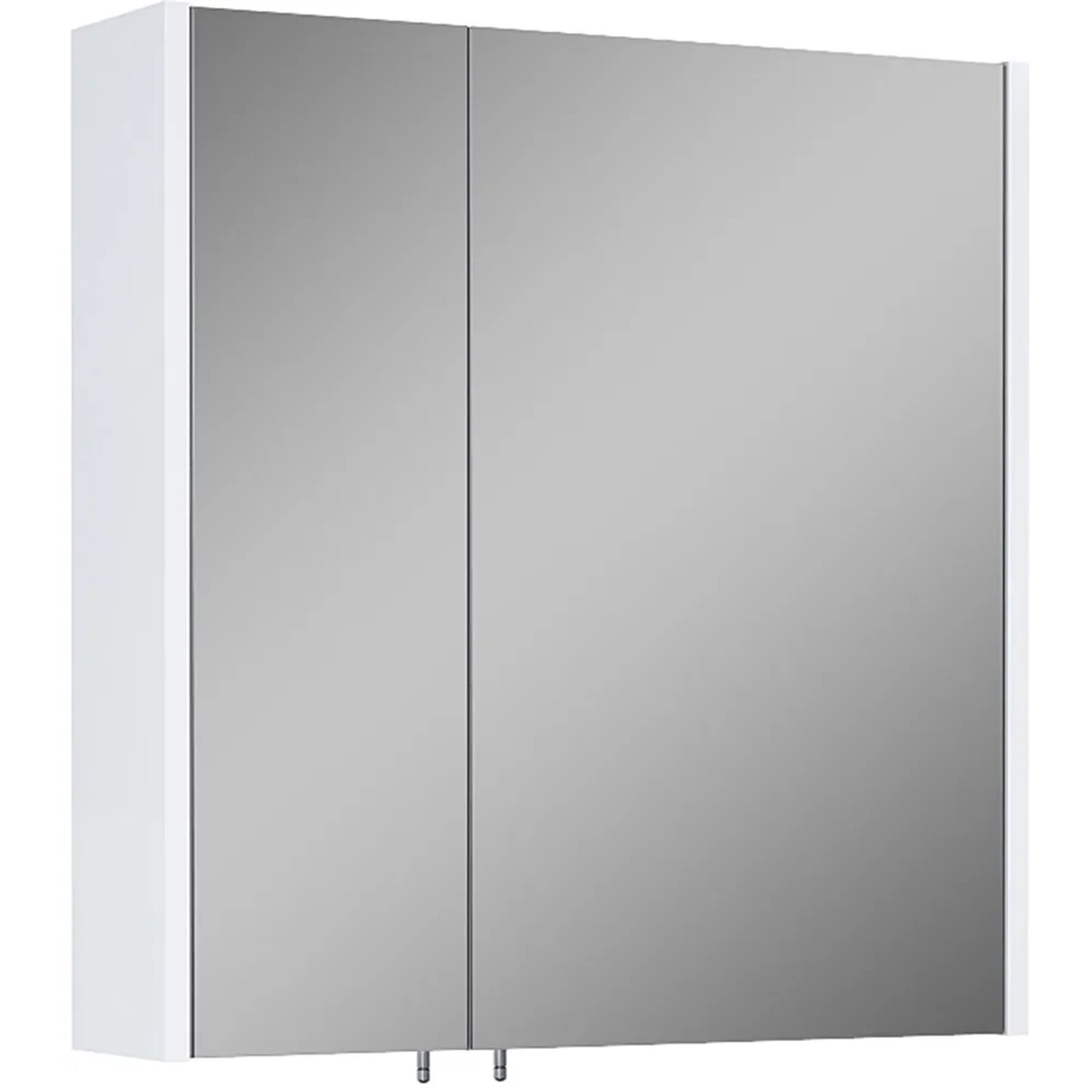 E-shop Maximus Zrkadlová skrinka Cheese, 2 dvierka, biela, 60 cm