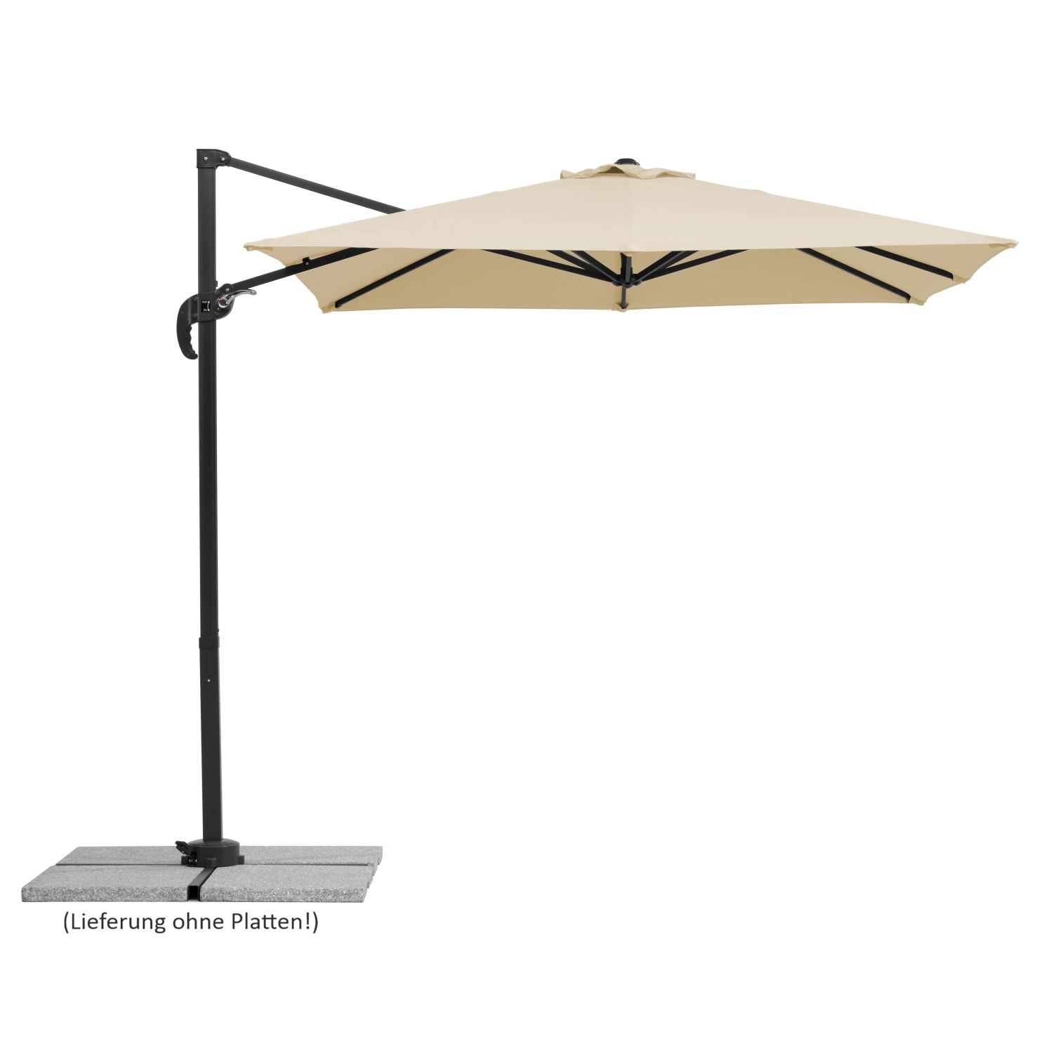E-shop Schneider Slnečník Rhodos Junior prírodný 230 x 230 cm