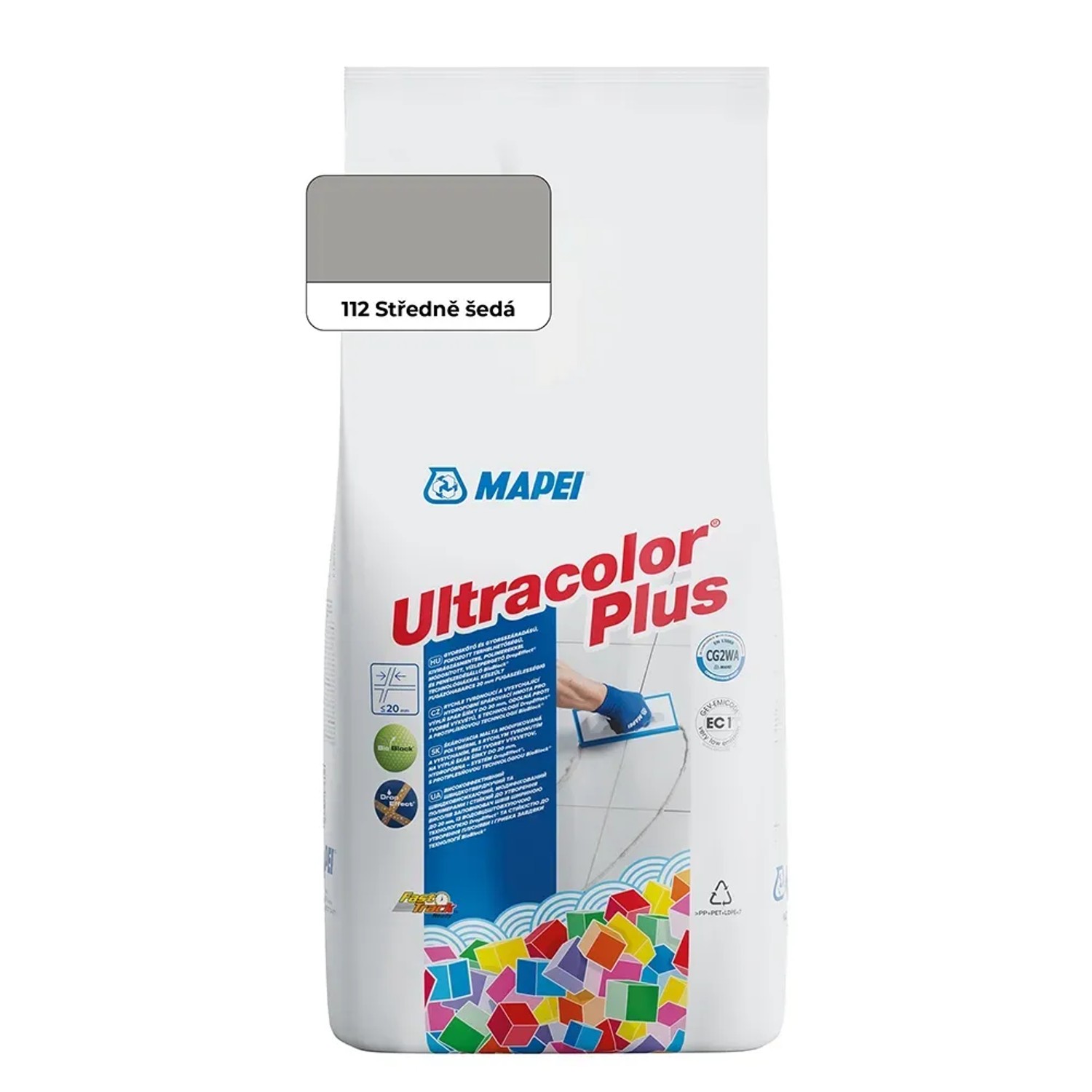 E-shop Mapei Škárovacia hmota Ultracolor Plus 2 kg, 112 sivá stredná