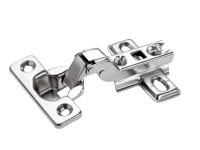 Hettich Dvojramenný nábytkový záves, polovičné prekrytie, poniklovaný, 26 mm