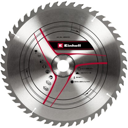 Einhell by kwb Pílový list zo spekaného karbidu Z48, pr. 315 x 30 x 3,2 mm