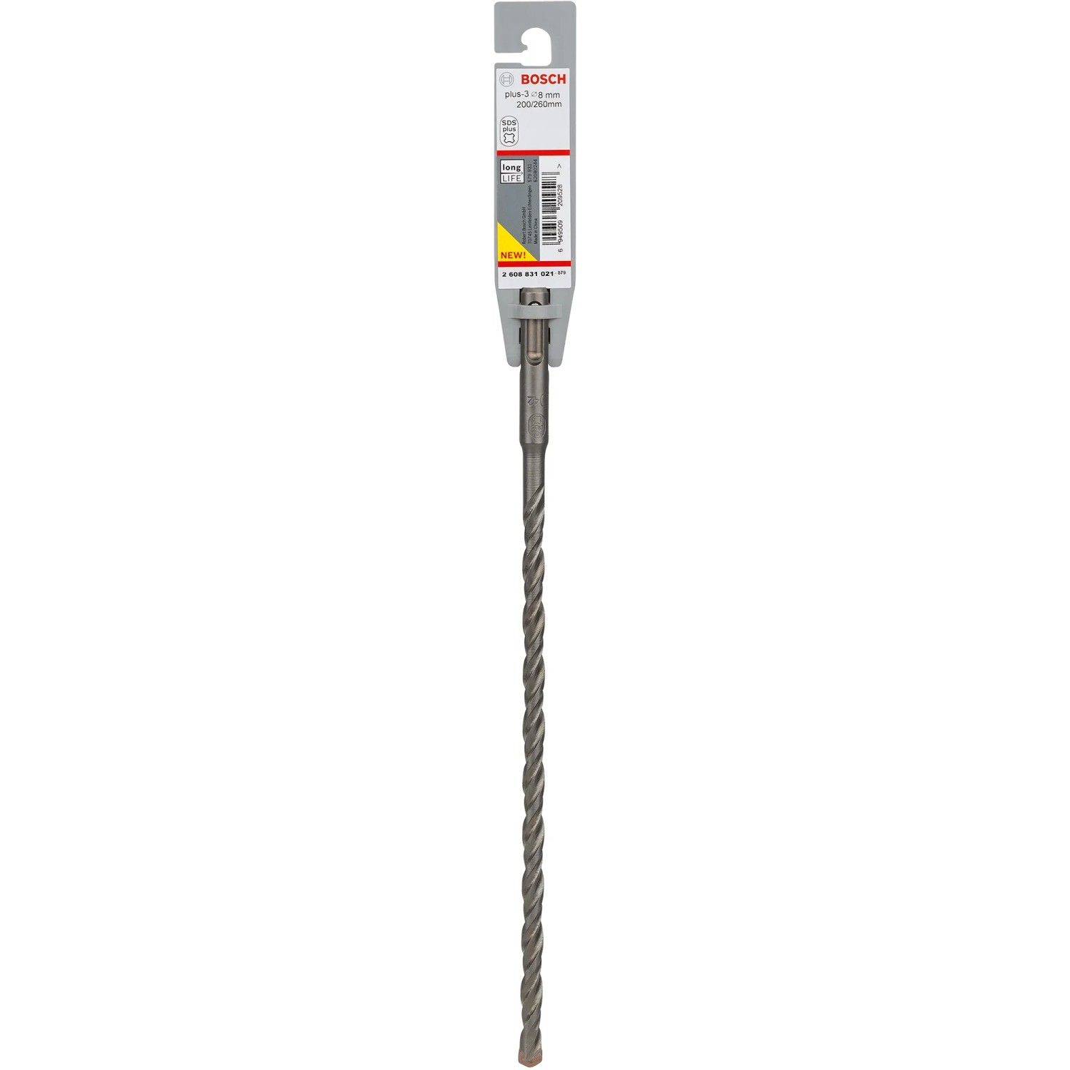 E-shop Bosch Špirálový vrták pre vŕtacie kladivá SDS Plus-3, 8 x 200 x 260 mm