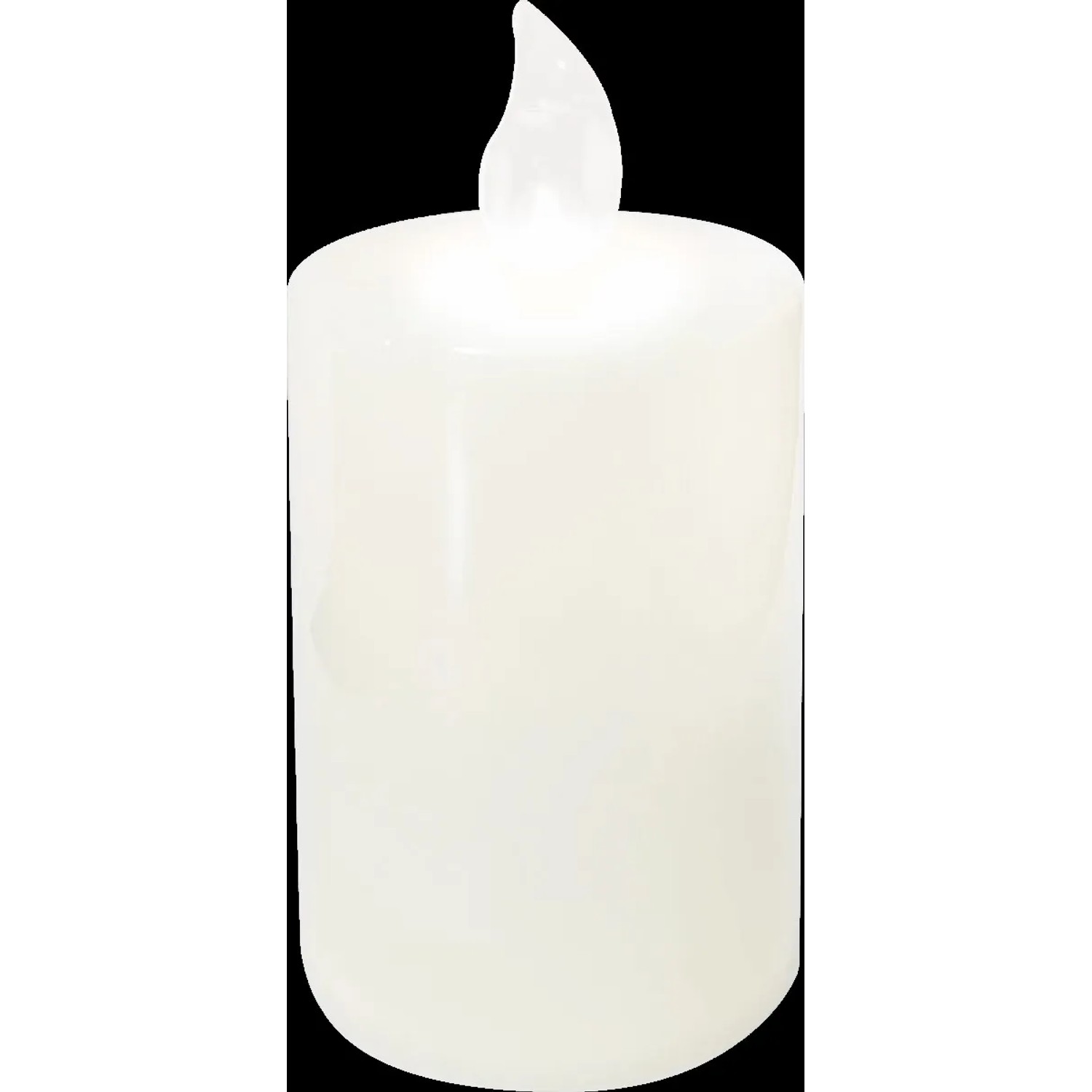 E-shop EURAKLES LED sviečka biela/transparentný plamienok 100 x 50 mm, 1 ks