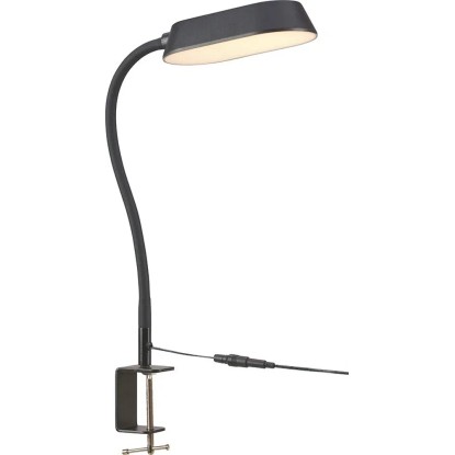 Svietidlo LED CIRELLA s upínaním, čierne, cca 65 x 6 x 9 cm