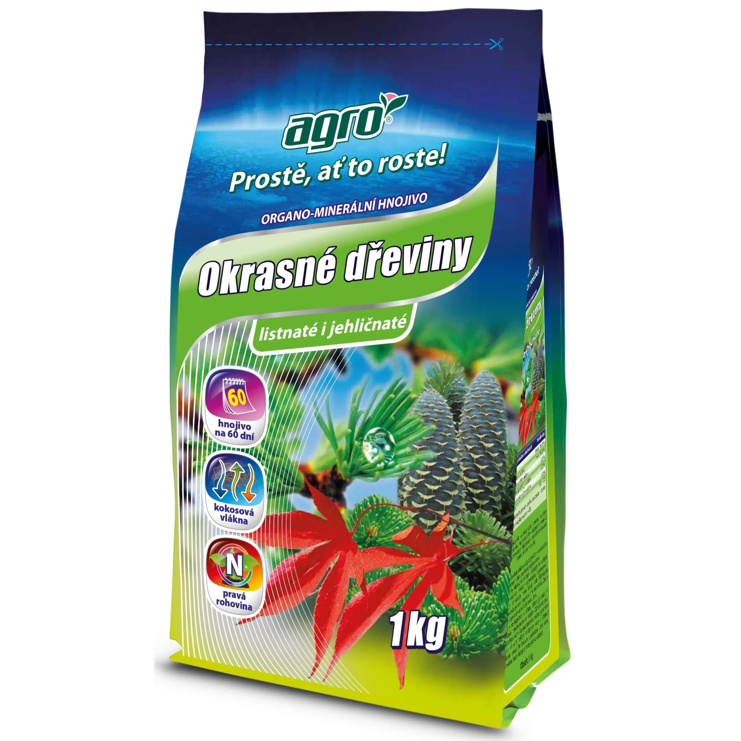 E-shop AGRO Organo-minerálne hnojivo pre okrasné dreviny 1 kg