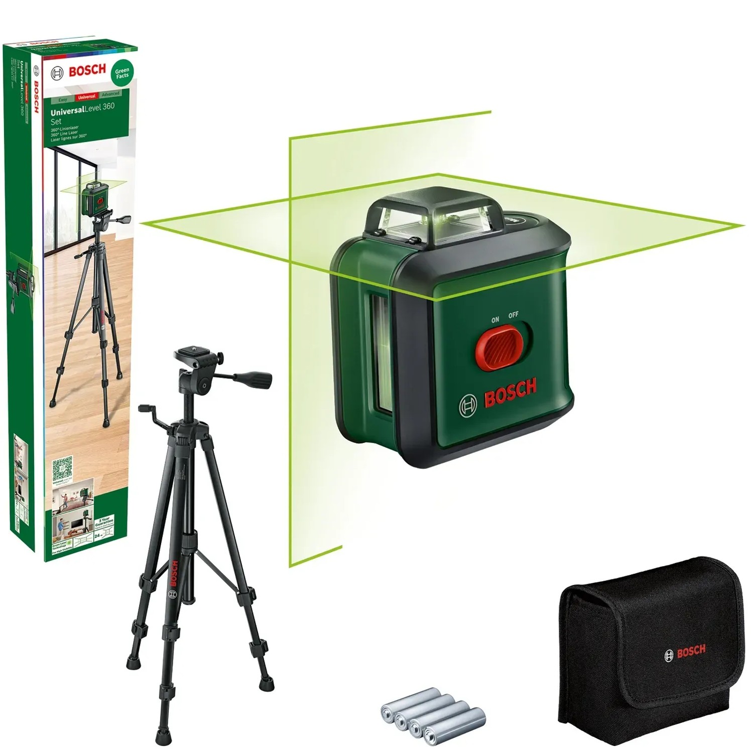 E-shop Bosch Krížový laser UniversalLevel 360 Súprava - mäkká úložná taška