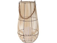 Koopman LED bambusový lampáš prírodný pr. 23 x 43,5 cm