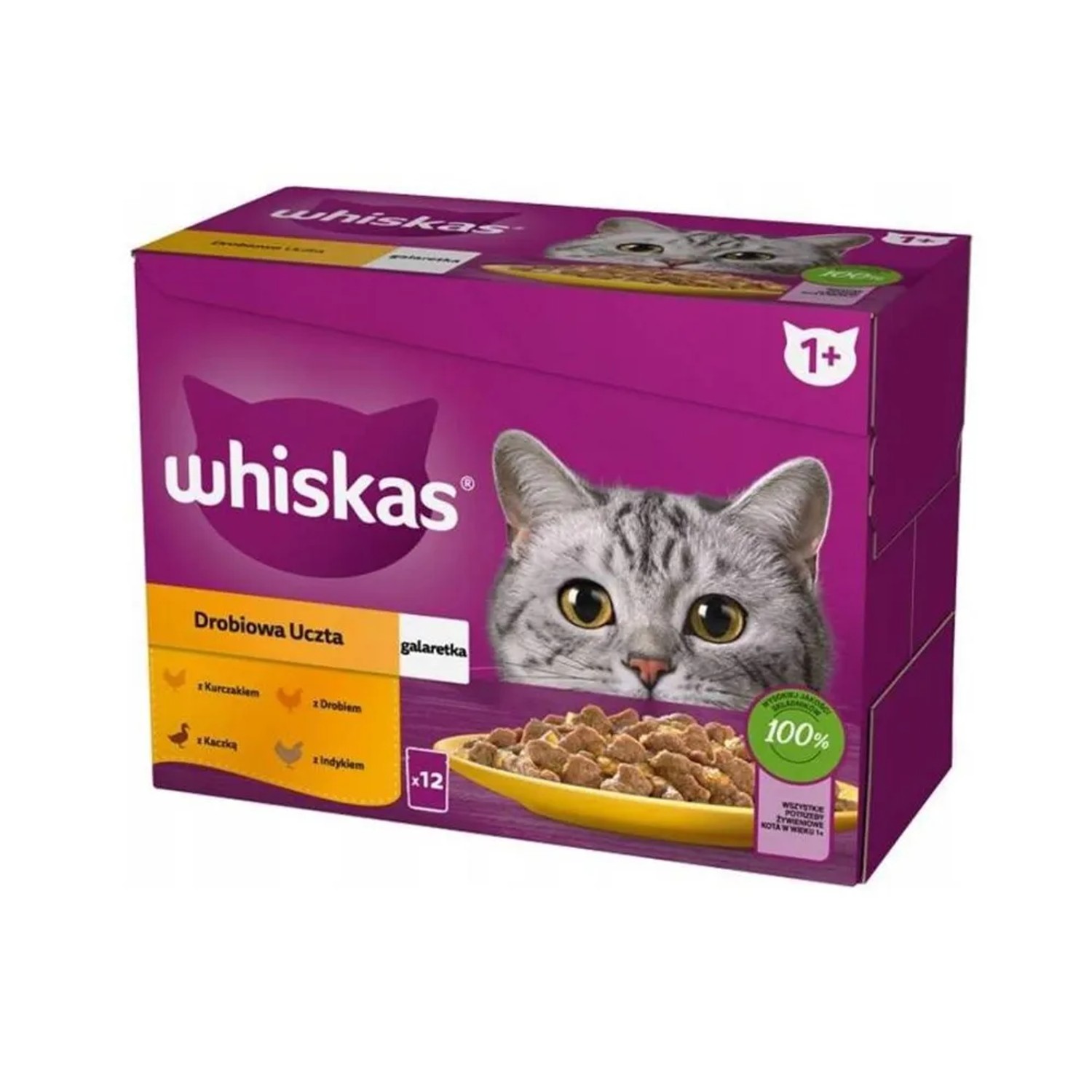 E-shop Whiskas Kapsička pre mačky hydinové v želé, 12 x 85 g