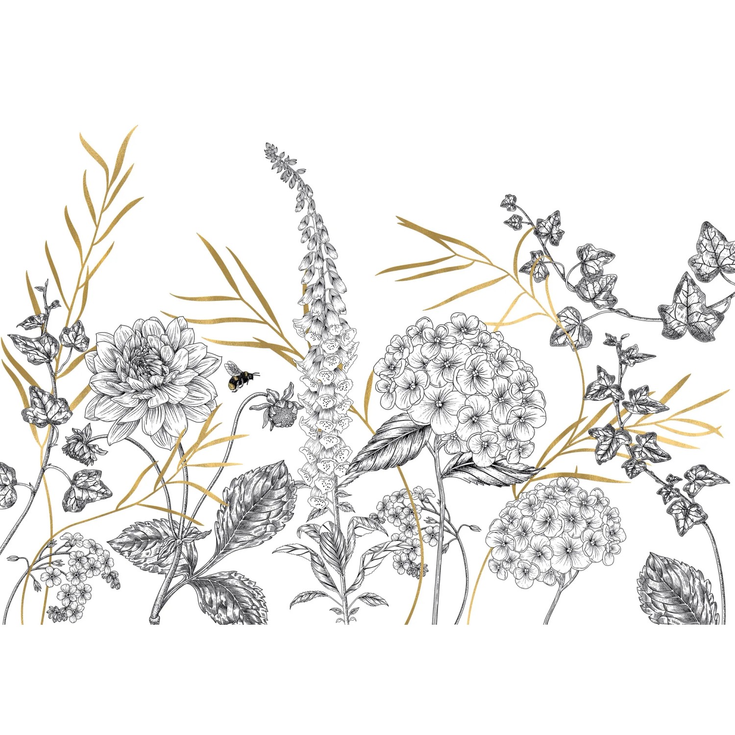 E-shop Komar Vliesová fototapeta Bumble Bee 400 x 280 cm