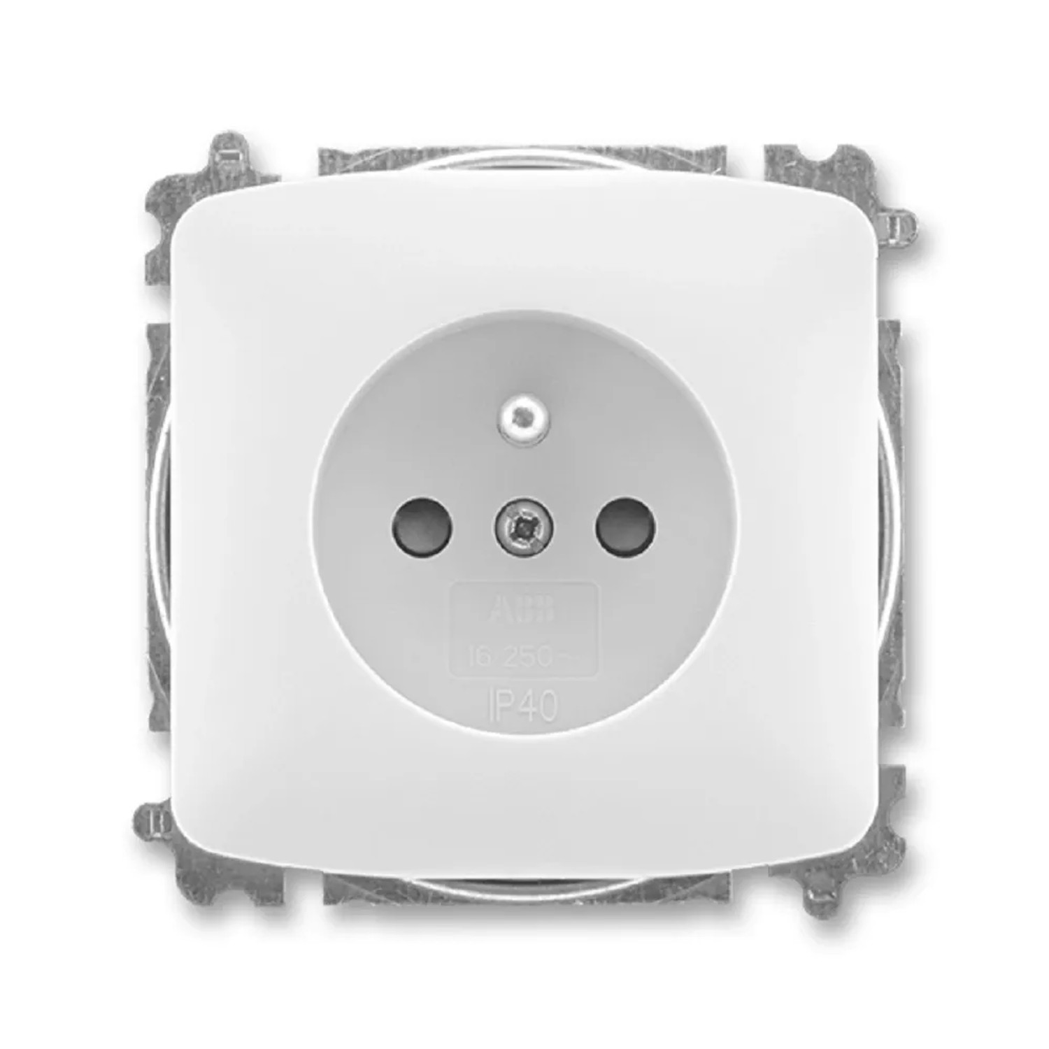 E-shop ABB 1násobná zásuvka TANGO 6619A-A06357 B biela 37 x 73,8 x 73,8 mm