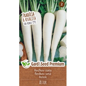 GardenSeed Premium Semienka Reďkev Astor