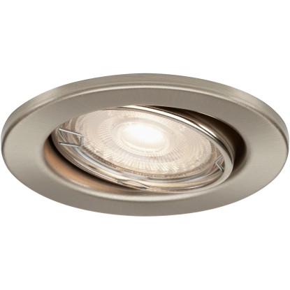 Briloner Vstavané LED svietidlo matný nikel, (V x priemer): 60 x 86 mm