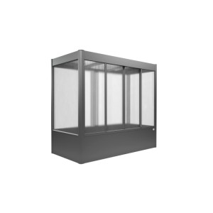 Moderný skleník Biohort Florentina Mini v kremeňovo sivej metalíze s priehľadnými stenami. Pre rastliny.