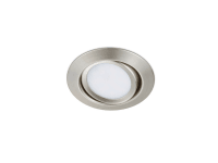 Trio Vstavané svietidlo Rila matný nikel, 1 x LED 5 W, pr. 80 mm