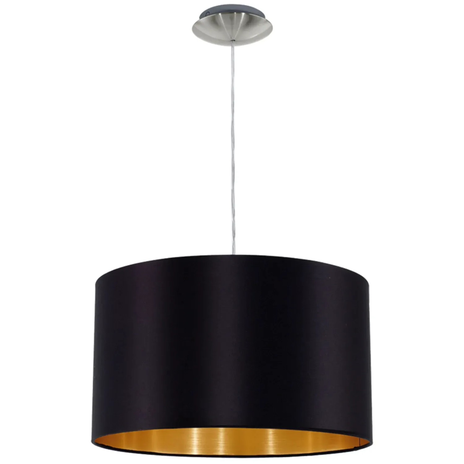 E-shop EGLO Závesná lampa Maserlo 1-ramenná čierna