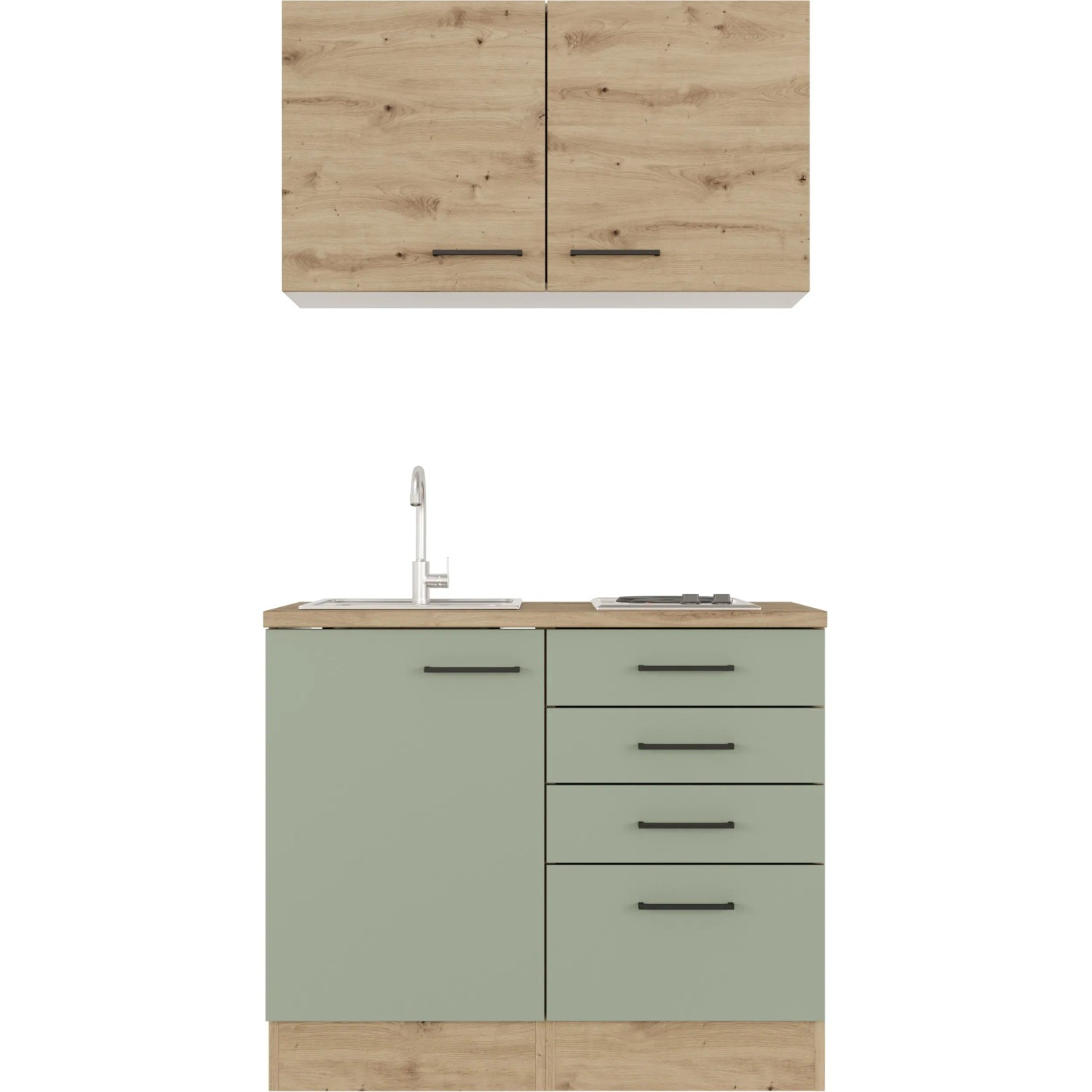 E-shop Flex-Well Kuchyňa Cara 100 cm/typ 1 - varná doska/drez