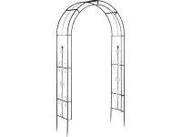 Oblúk na ruže kovový 240 cm čierny
