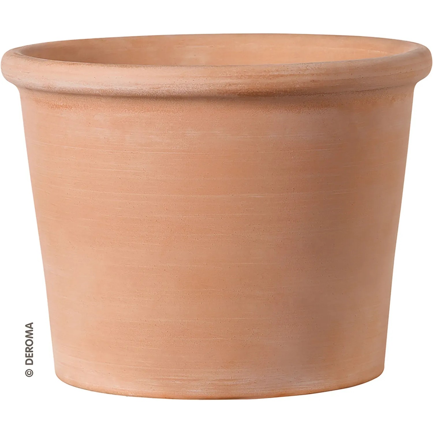 E-shop Deroma Kvetináč Cilindro Bordato Primitivo White terakota pr. 38 x 29 cm