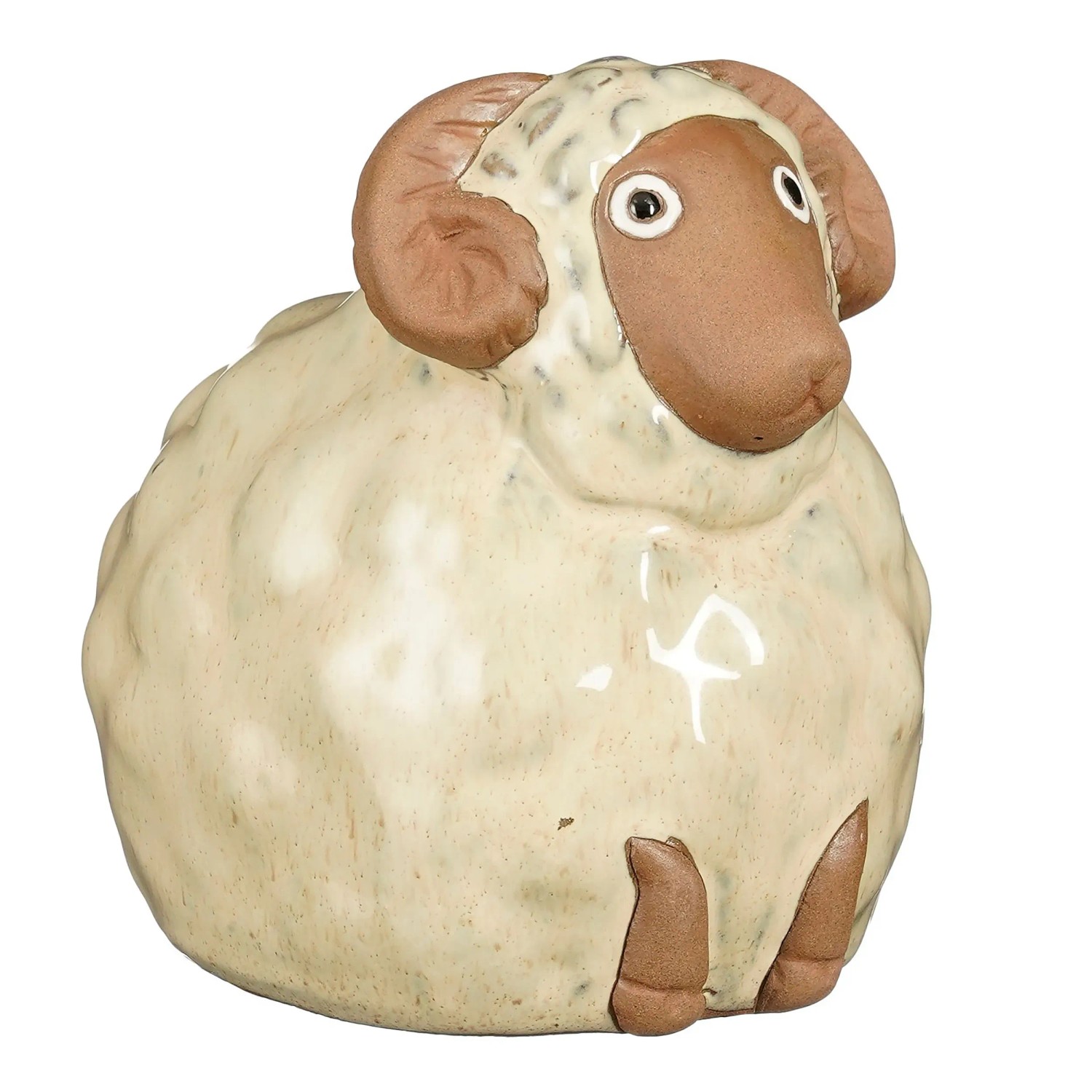 E-shop Mica Decorations Záhradná dekorácia z keramiky ovce, 15 x 13 x 15,5 cm