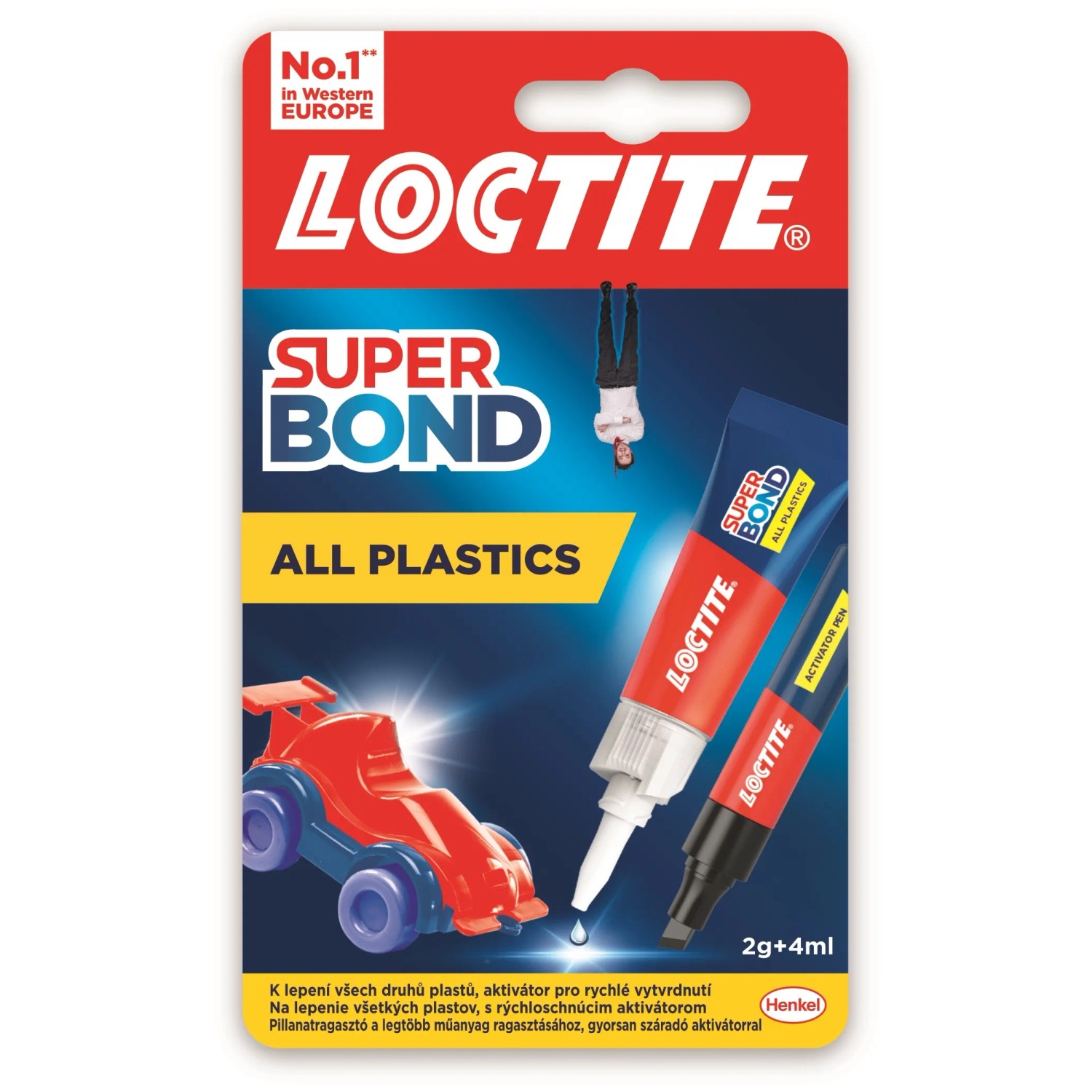 E-shop Loctite Sekundové lepidlo Super Bond All Plastics 2 g s aktivátorom 4 ml