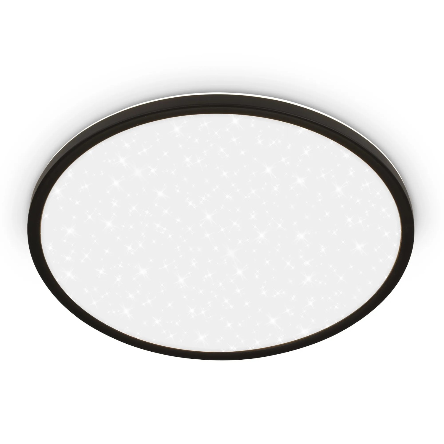 E-shop BRILO LED stropné svietidlo Slim čierna 30 W, 3600 lm, 4000K, pr. 37,5 x 3,3 cm