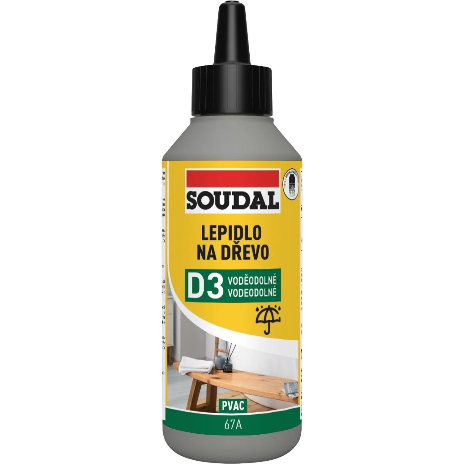 E-shop SOUDAL Lepidlo na drevo 67A vodostále 250 g
