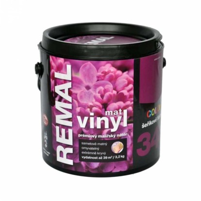 REMAL Vinyl COLOR Mat Prémiový maliarsky náter 340 orgovánovo fialová 3,2 kg