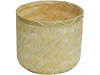 Kvetináč z bambusu s PET vložkou 15 x 13,2 cm