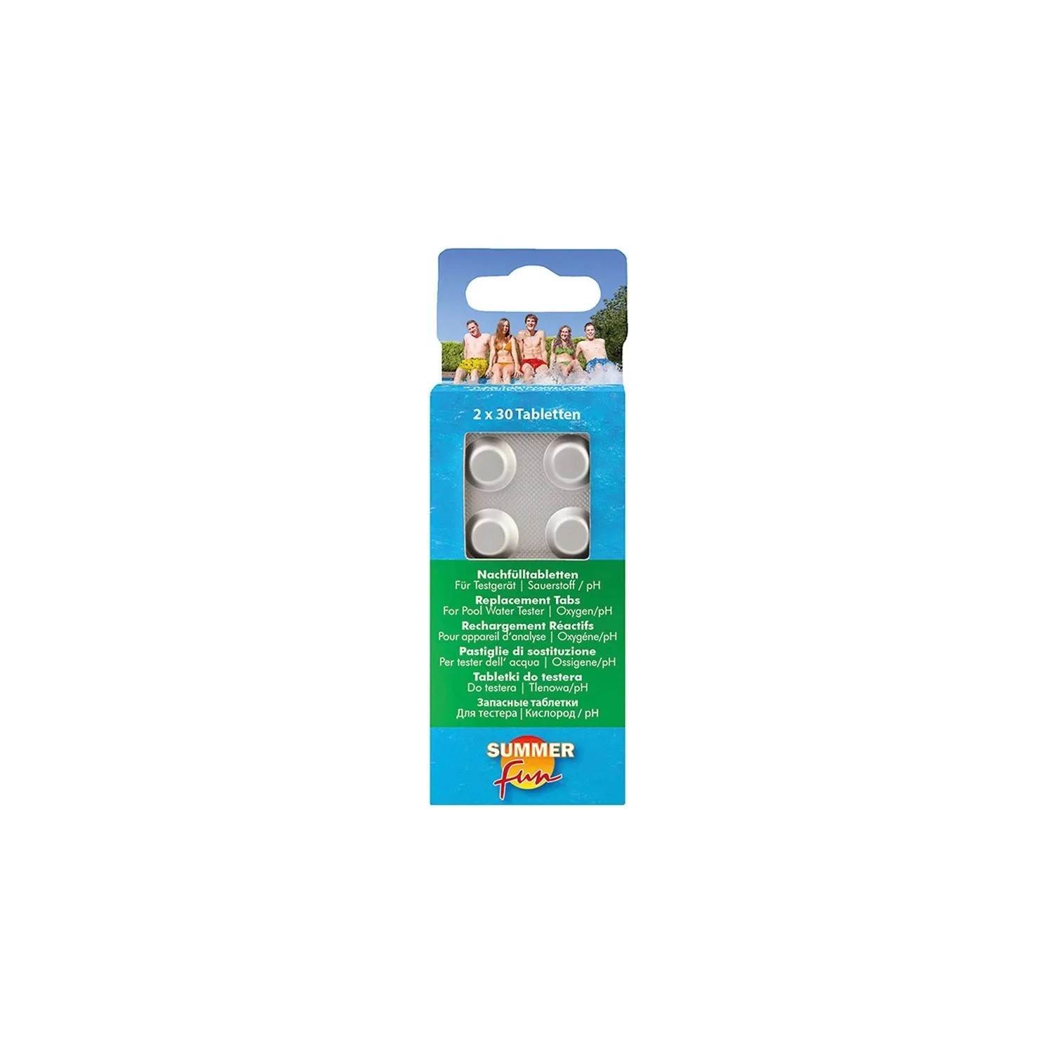 E-shop Summer Fun Náhradné tablety kyslík/pH 2 x 30 tabliet