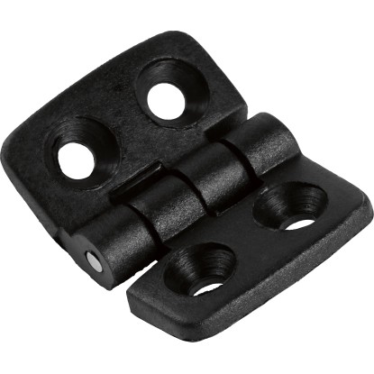 Záves polyamid čierny 39 mm x 30 mm