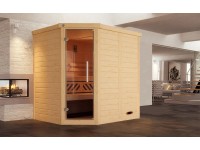 Weka Dizajnová sauna Kemi rohová sklenené dvere