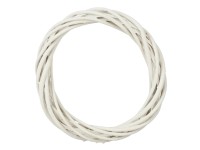 MICA Decorations Vŕbový veniec biely pr. 20 x 4 cm