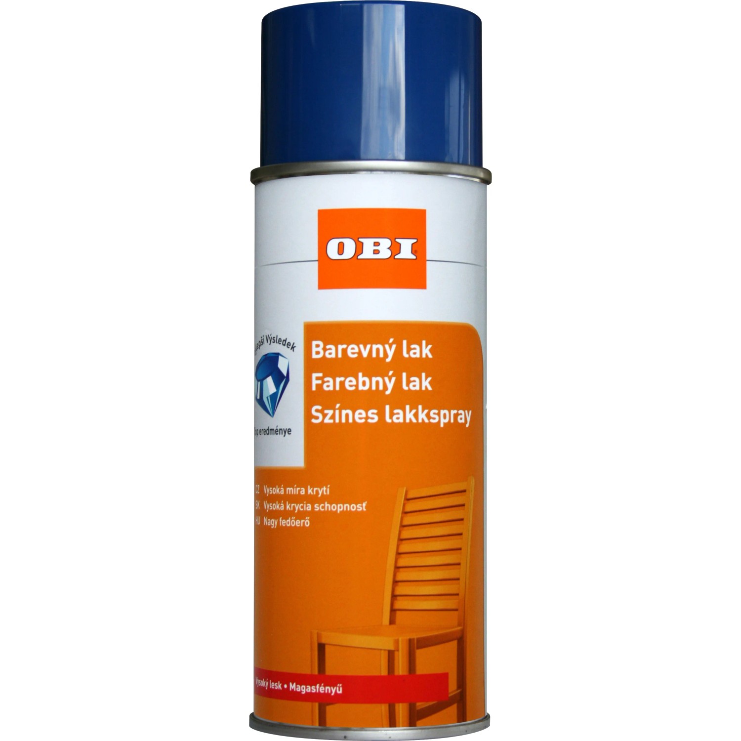 E-shop OBI Lak v spreji vysoko lesklý RAL 5010 enziánová modrá 400 ml