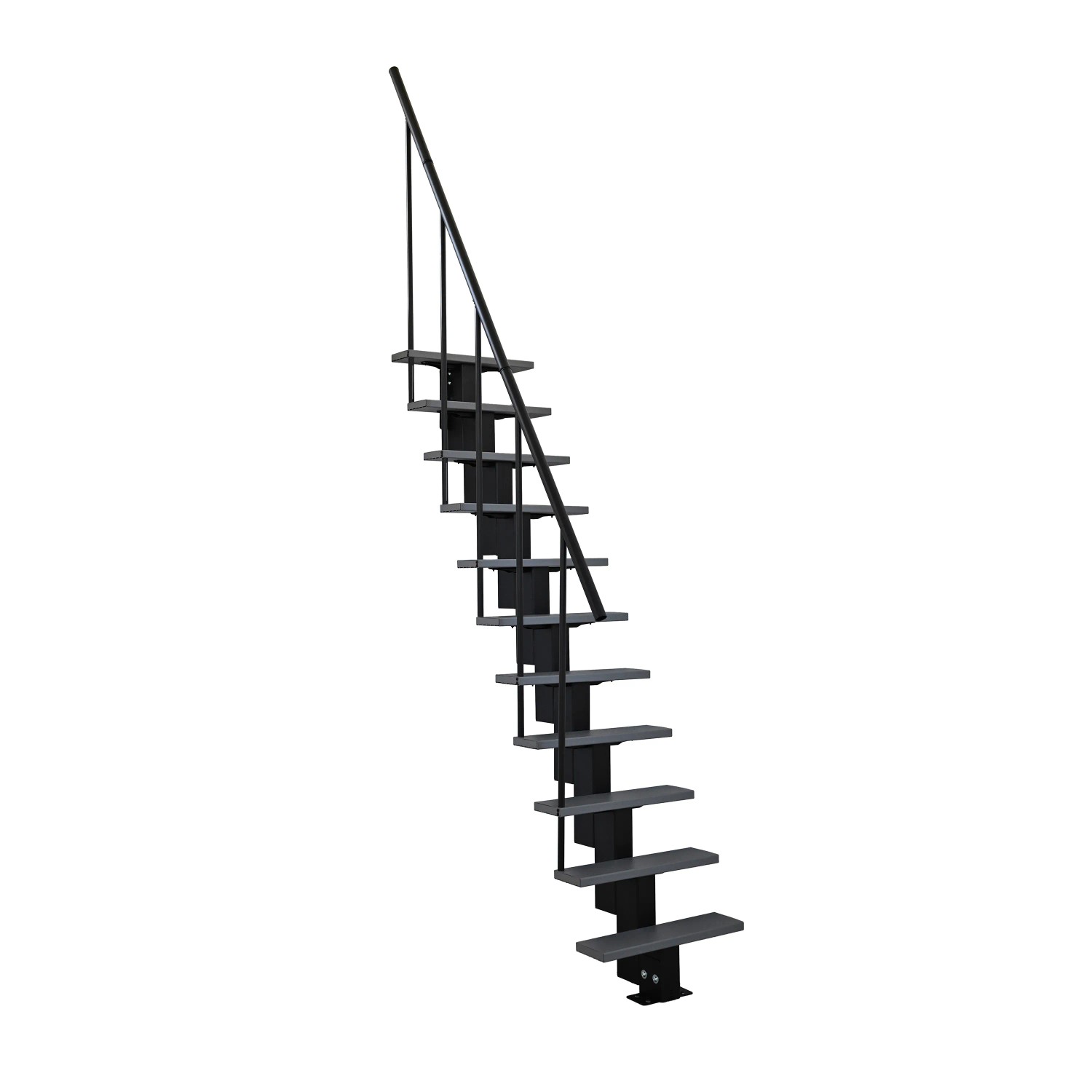 E-shop Minka STAIRS Priame modulové schodisko Happy sivé, 275 cm