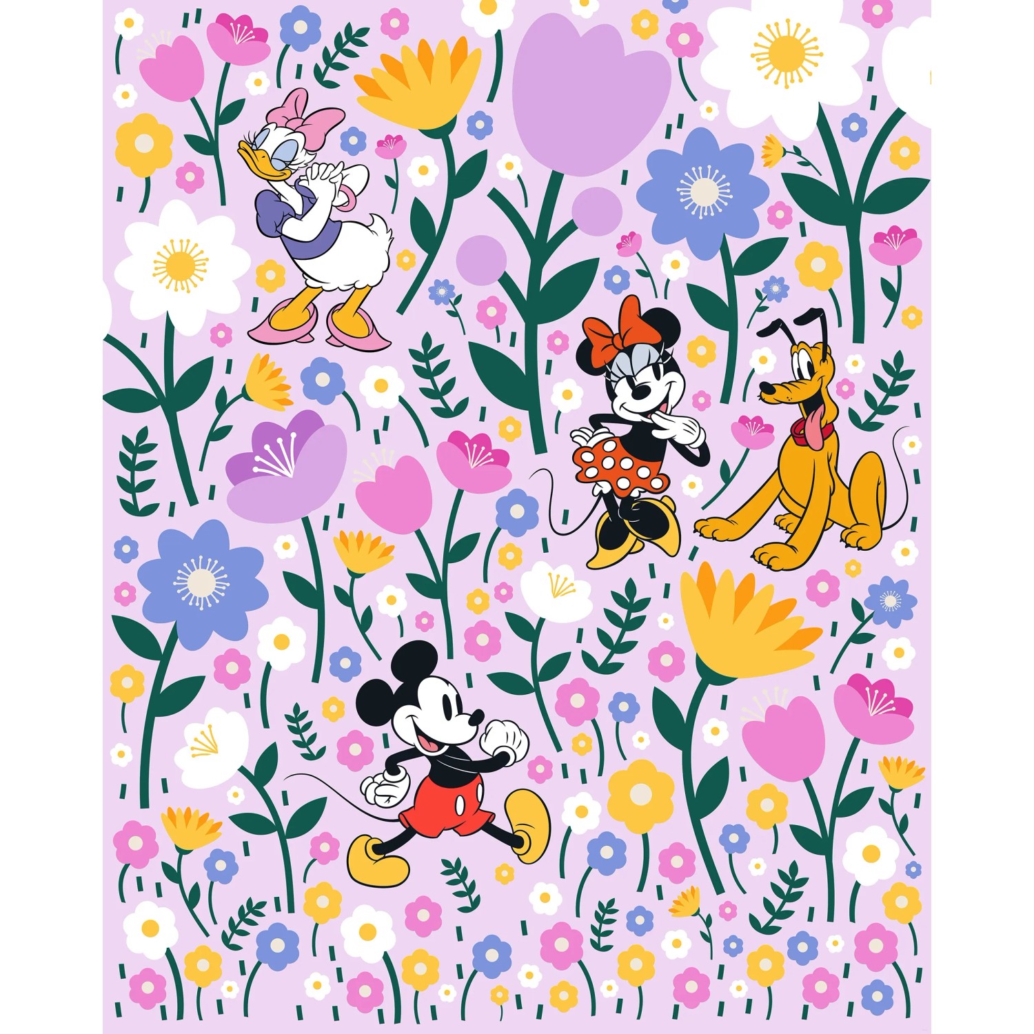 E-shop Komar Vliesová fototapeta Disney Mickey und Minnie Mouse Botan.Spring 200x250cm
