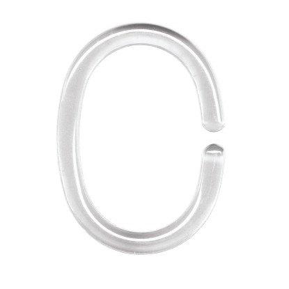 Kleine Wolke Krúžky pre sprchový záves transparentný, 12 ks